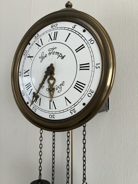 Image 1 of Wandklok le temps, reparatie aan uurwerk nodig