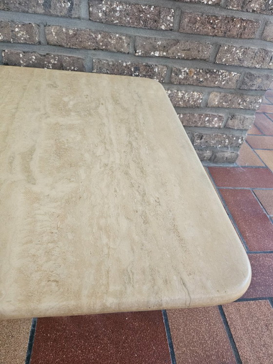 Image 1 of Tavolino da caffè in travertino italiano, anni '70