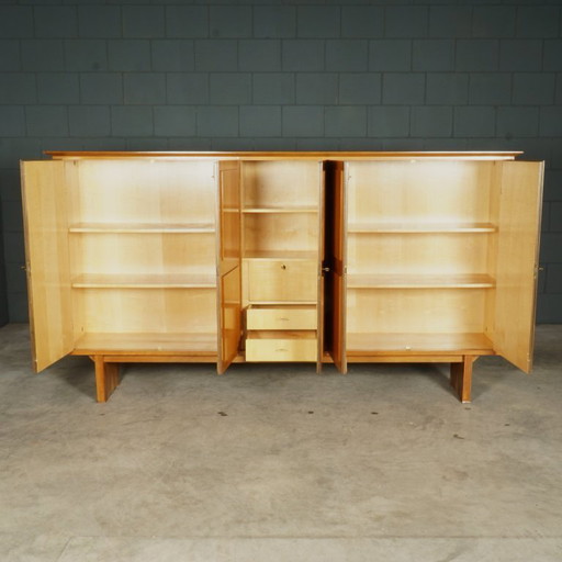 Vintage XL highboard - walnut - 1960s