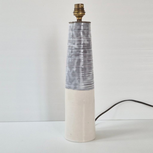 Vintage 1960s ceramic table lamp by A. Jaget DLG Innocenti Pouchain 60s