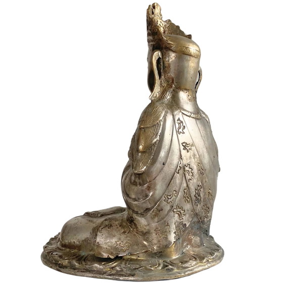 Kwan Yin Ladakh antico – Mudra Namaskara del XVIII secolo – Sculture, Bronze (photo 6 of 10)
