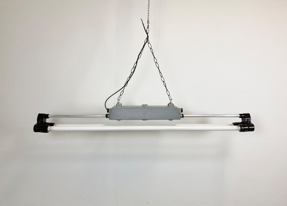 Image 1 of Lampada tubolare grigia industriale di Elektrosvit, anni '70