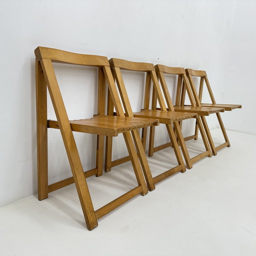 Set van 4 Aldo Jacober voor Alberto Bazzani klapstoelen, jaren 1960