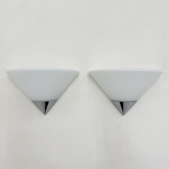 Image 1 of Set of 2 Limburg Glashütte Wall Lamps Sconce, 1970s