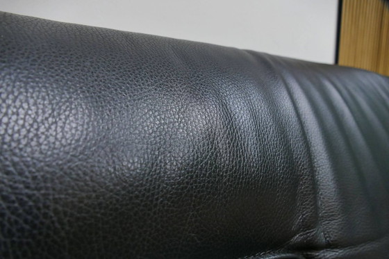 Image 1 of Design On Stock Bloq 3 Seater Black Leather