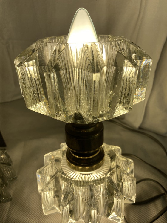 Image 1 of Coppia di applique, anno 30, opera italiana, vetro di Murano e ottone