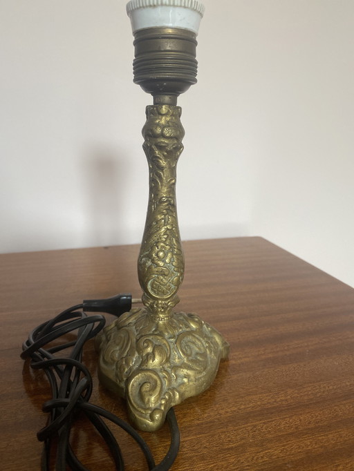 Pied de lampe en bronze