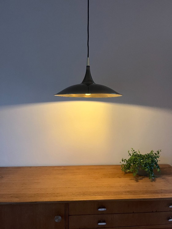 Image 1 of Brass pendant attributed to Florian Schulz - German design pendant