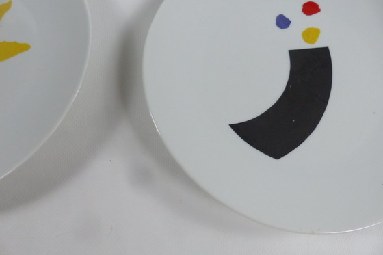 Image 1 of Series of 6 Juma plates for Axis design circa 1980.