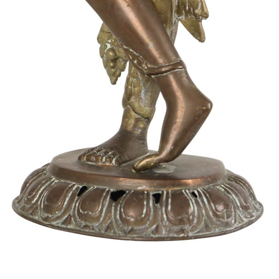Grande statua di Mayadevi in ​​ottone, Madre di Buddha, 52 cm – Sculture, Brass (photo 11 of 14)