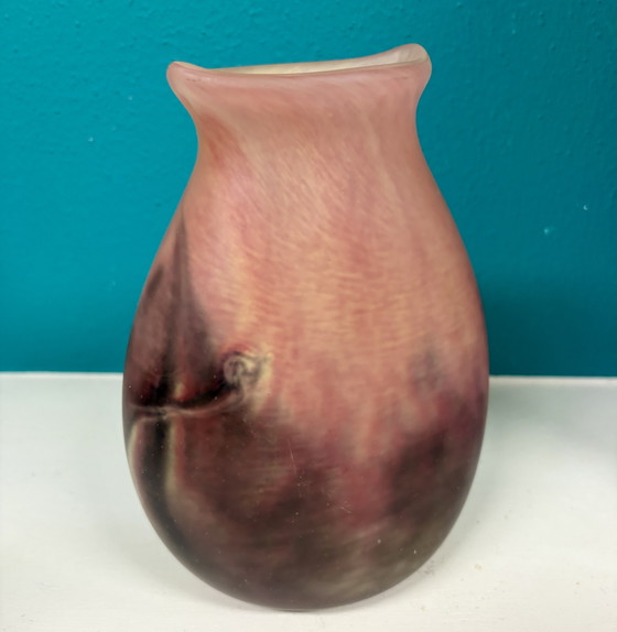 Image 1 of Antique French Art Nouveau Glass 'Vase Boule' – Curated by Legras (ca. 1900–1920)