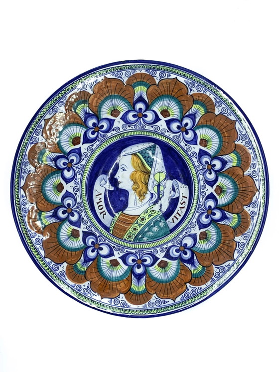 Pair of Plates Amor Vitast Faenza Ceramics, Crockery (photo 7 of 9)
