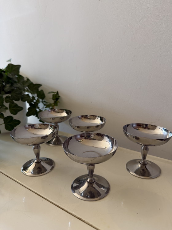 Image 1 of Set of 5 vintage Chrome coupes