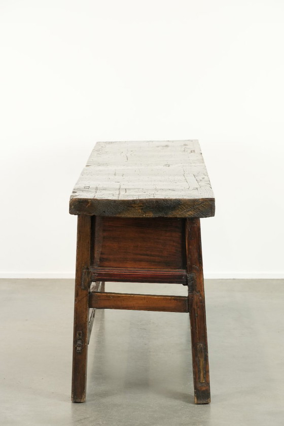 Image 1 of Robust Spanish antique sideboard with 3 drawers from the 18th century