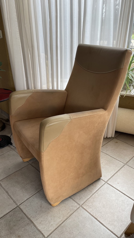 Image 1 of Set van 4 Leolux fauteuils Lapita bekleed met beige Alcantara