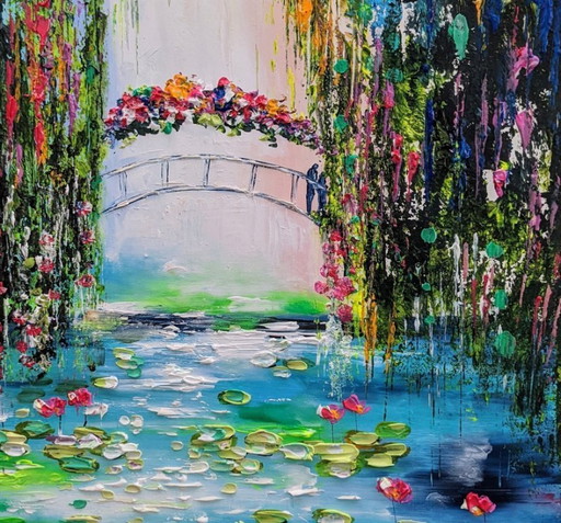 Artist painting - Evelina VINE - Spring