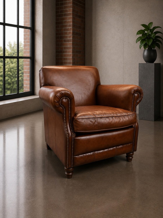Muylaert Fauteuil, Cuir, Marron (photo 7 sur 9)