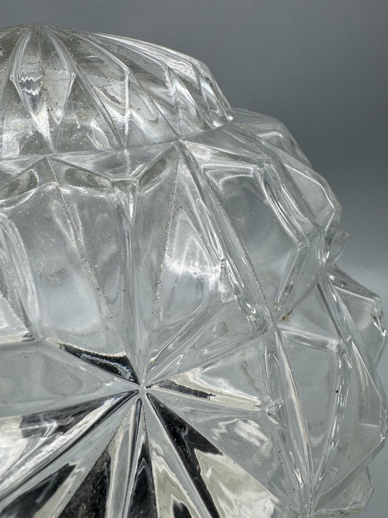 Image 1 of Clear glass lamp with beautiful pattern