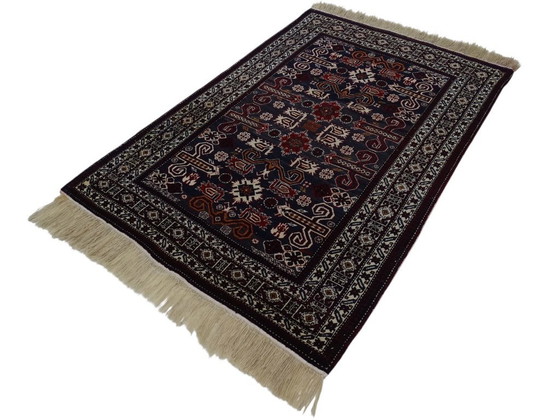Image 1 of Seltene afghanische Decke – 210 x 140 cm – 100 % Wolle – handgeknüpft