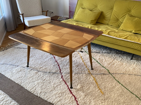 Image 1 of 1950s Vintage Coffee Table Mid Century Coffee Table Side Table 