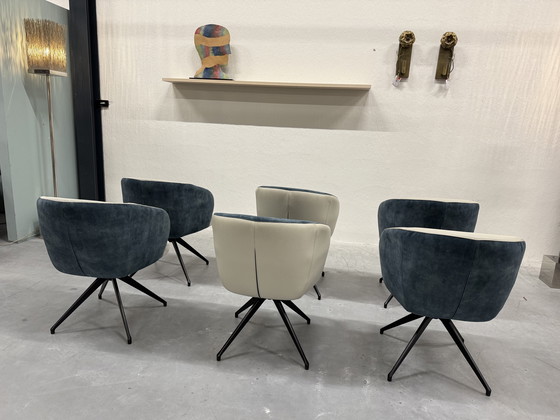 Image 1 of 6 HE Design Tula Drehstuhl, Esszimmer, Lederbezug