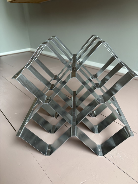 Image 1 of Portabottiglie in acciaio inox per 6 bottiglie