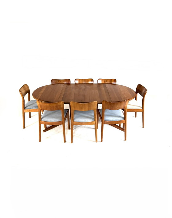 Image 1 of Vintage extendable Danish dining table, Glostrup Møbelfabrik '70