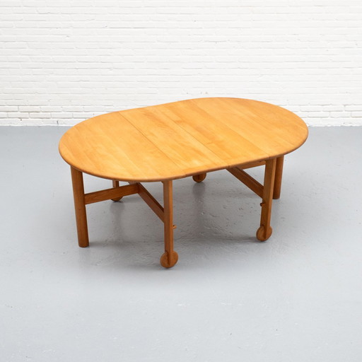 Beech Dining Table Extendable '60s