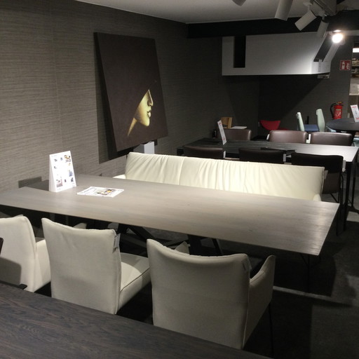 Table de salle à manger Musterring Nevio - 240x100 avec chaises Picara (lot de 3) et banc de salle à manger