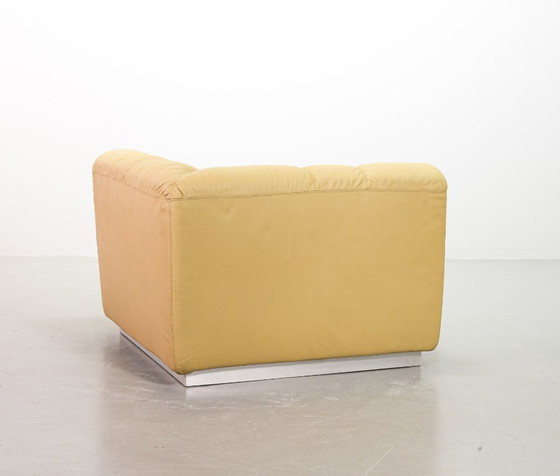 Image 1 of Sandy Leather Modular Walter Knoll Domaine Sofa Designed by Bernd Münzebrock, 7 Elements. Germany, 1970s.