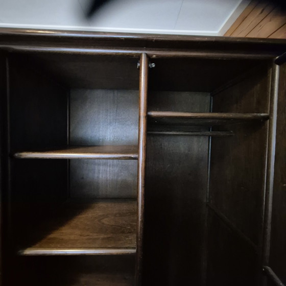 Image 1 of Armadio in rattan marrone scuro, dimensioni 180x112x66 cm.