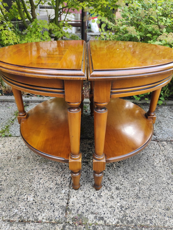 Image 1 of Halbmond-Couchtisch aus Kirsche
