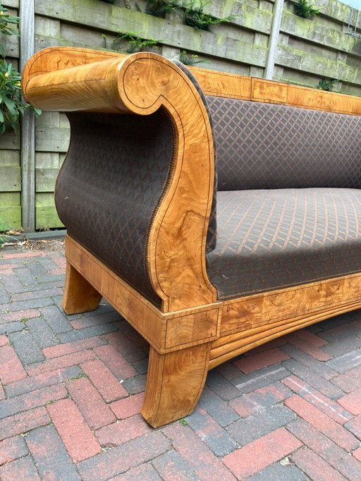 Antico divano Biedermeier 3 persone in stile art déco