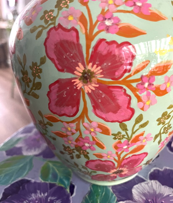 Image 1 of Hand-painted vase