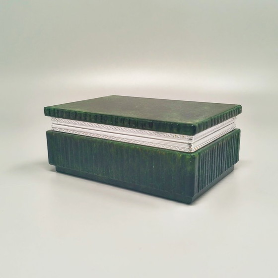 Image 1 of Ensemble à fumer vert albâtre des années 1960, par Romano Bianchi, fait main