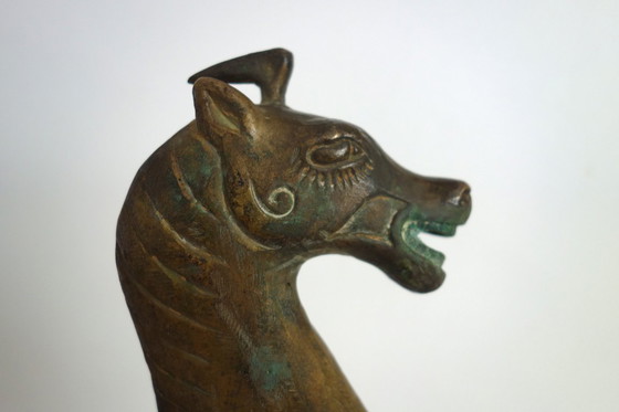 Image 1 of Bronze Ganzu horse statue, China