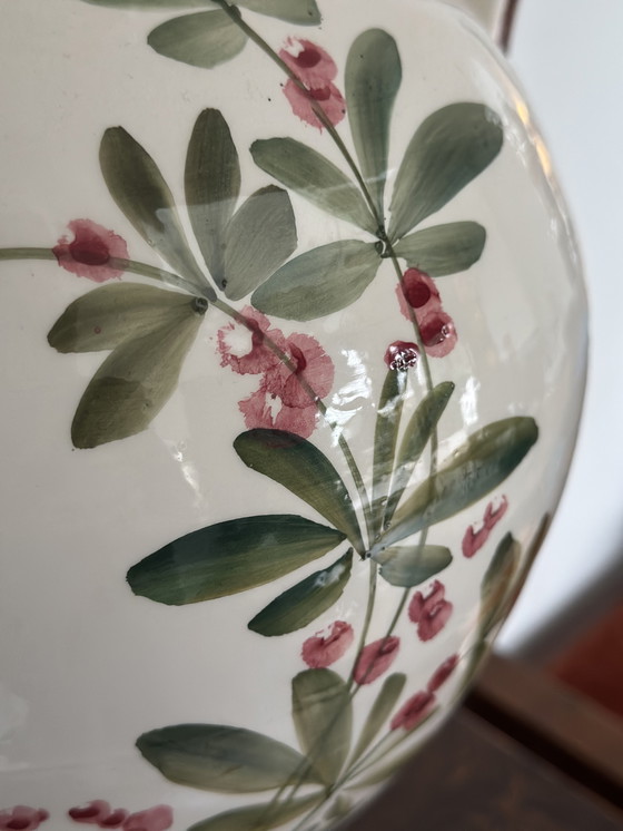 Image 1 of Large hand-painted Italian ceramic amphora – Bassano tradition