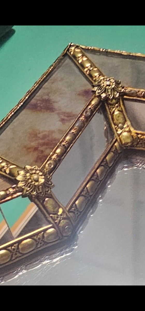 Image 1 of Exclusive Vintage Mosaic Mirror | Faceted | 1970s | 75 cm | Perfect Condition