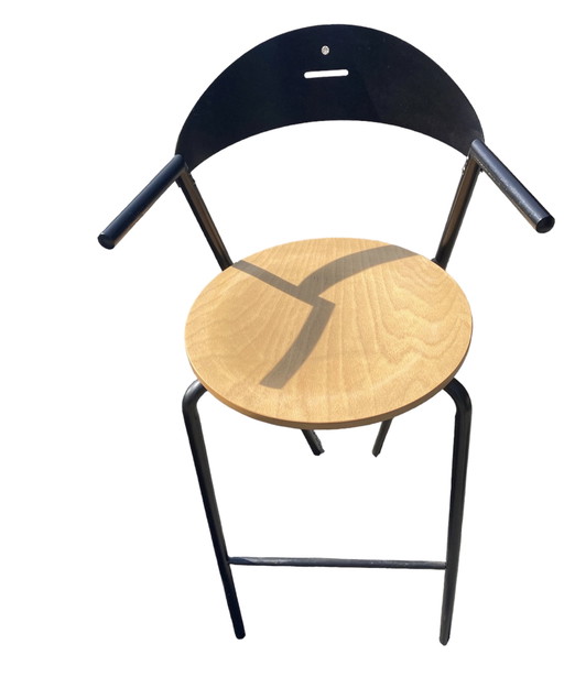 Tabouret de bar italien vintage Flyline Carrè (vi)
