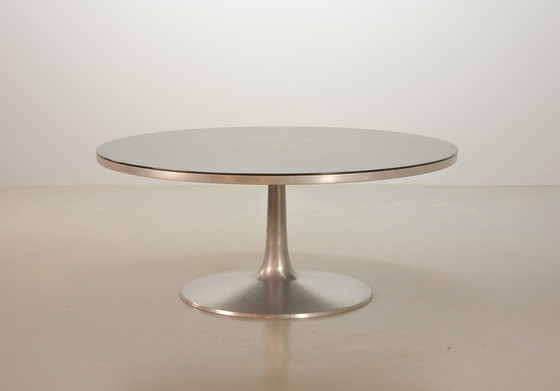 Image 1 of Distinguished Handpainted Large Coffee Table by Poul Cadovius & Designed by Susanne Fjeldsøe Mygge for Cado, Denmark, 1970s