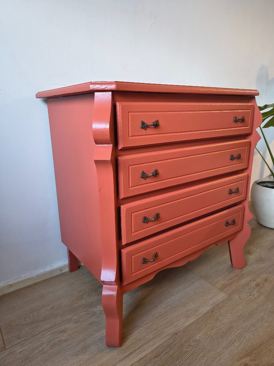 Commode en terre cuite / Commode vintage – Buffet bas, Wood (photo 3 of 7)