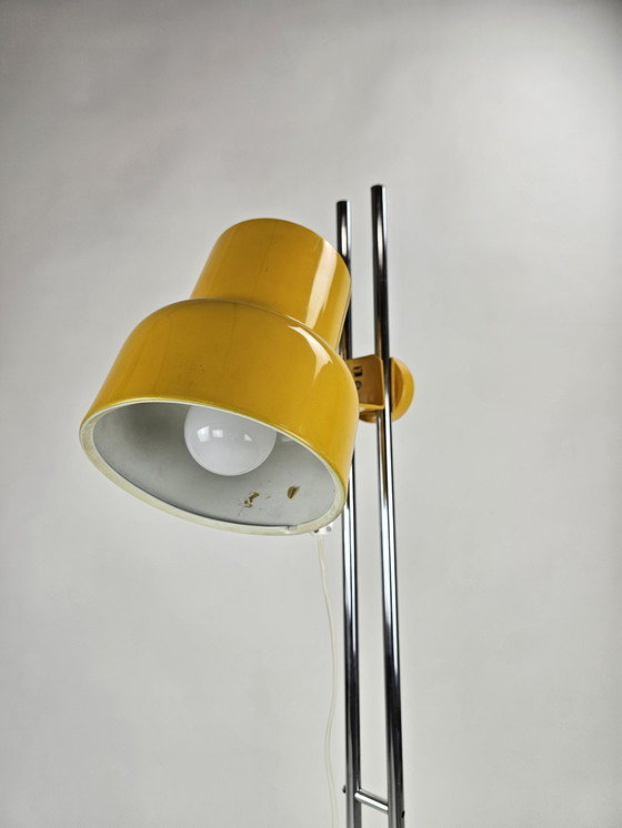 Image 1 of Yellow adjustable floor lamp by Börje Claes for Ikea 1970s rare model