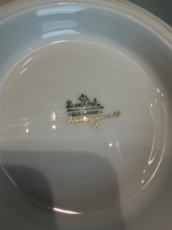 Original Rosenthal Selb Germany – Hand-painted – Real cobalt – Gold decoration – Decorative plate – ca. (photo 6 of 6)
