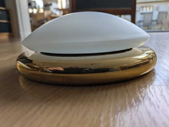 Image 1 of 2 lampes de plafond dorées