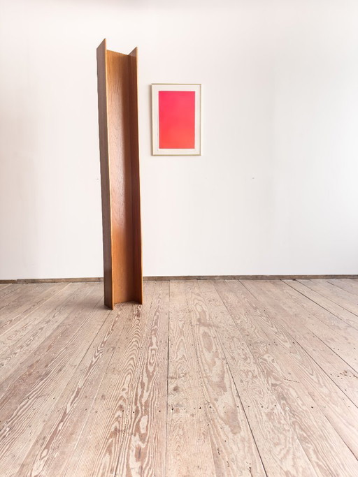 Wandplank van teakhout, 200 cm, van Walter Wirz voor Wilhelm Renz