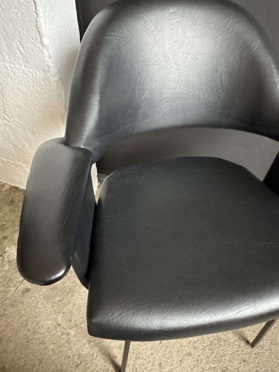 Image 1 of Black armchair from the 1950s