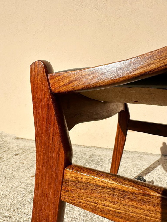 Image 1 of Suite mit vier Stühlen H Vestevig Eriksen, Møbelfabrik. Dänemark, 1960er Jahre