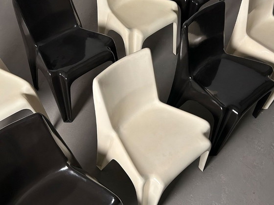 Acht Bofinger stapelstoelen van Helmut Bätzner, 1964. – Eetkamerstoelen, Plastic, Fiberglass (photo 7 of 9)