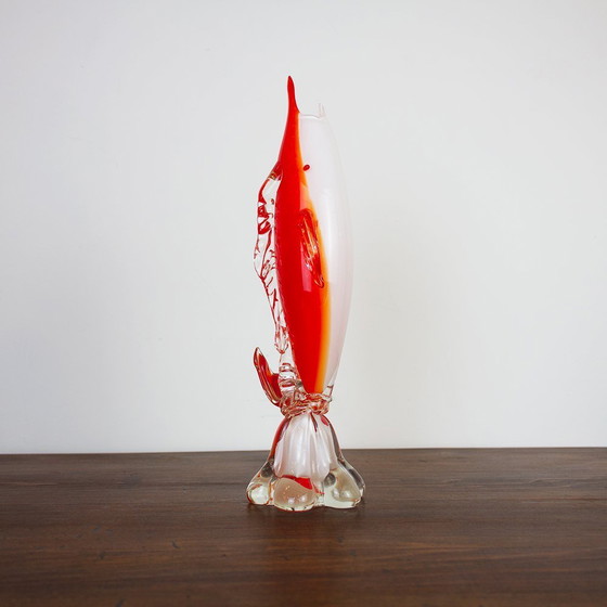 Image 1 of Poissons vintage en verre de Murano, Italie, années 1950, ensemble de 2