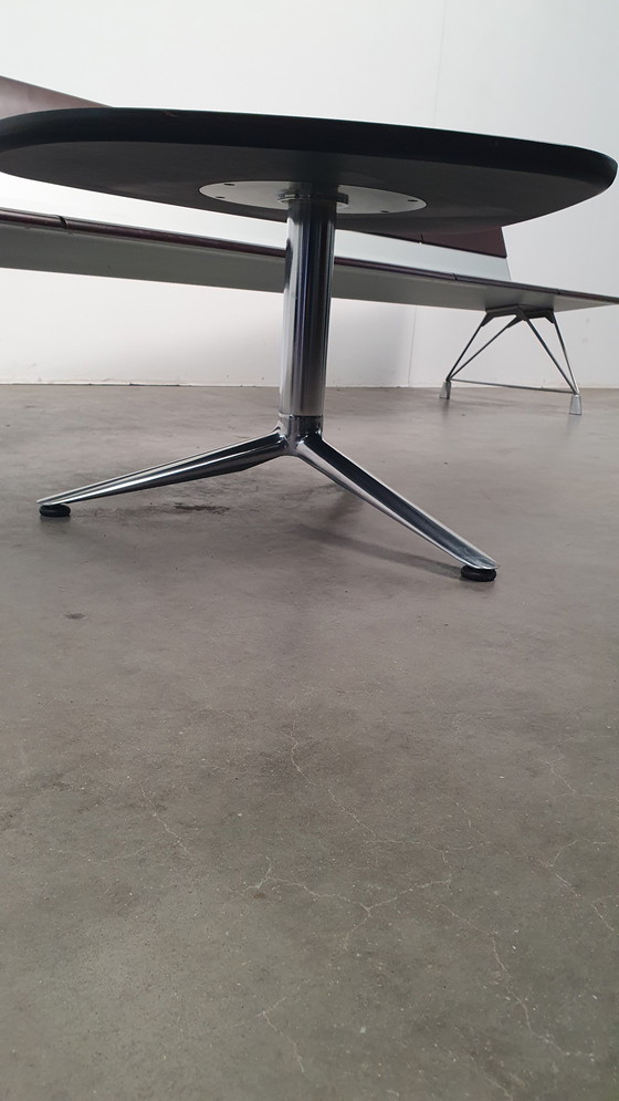 Image 1 of Kei BULO design coffee table organic, dark brown oak veneered